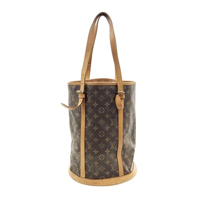 〇〇LOUIS VUITTON ルイヴィトン モノグラム バケットGM ショルダーバッグ M42236 ブラウン