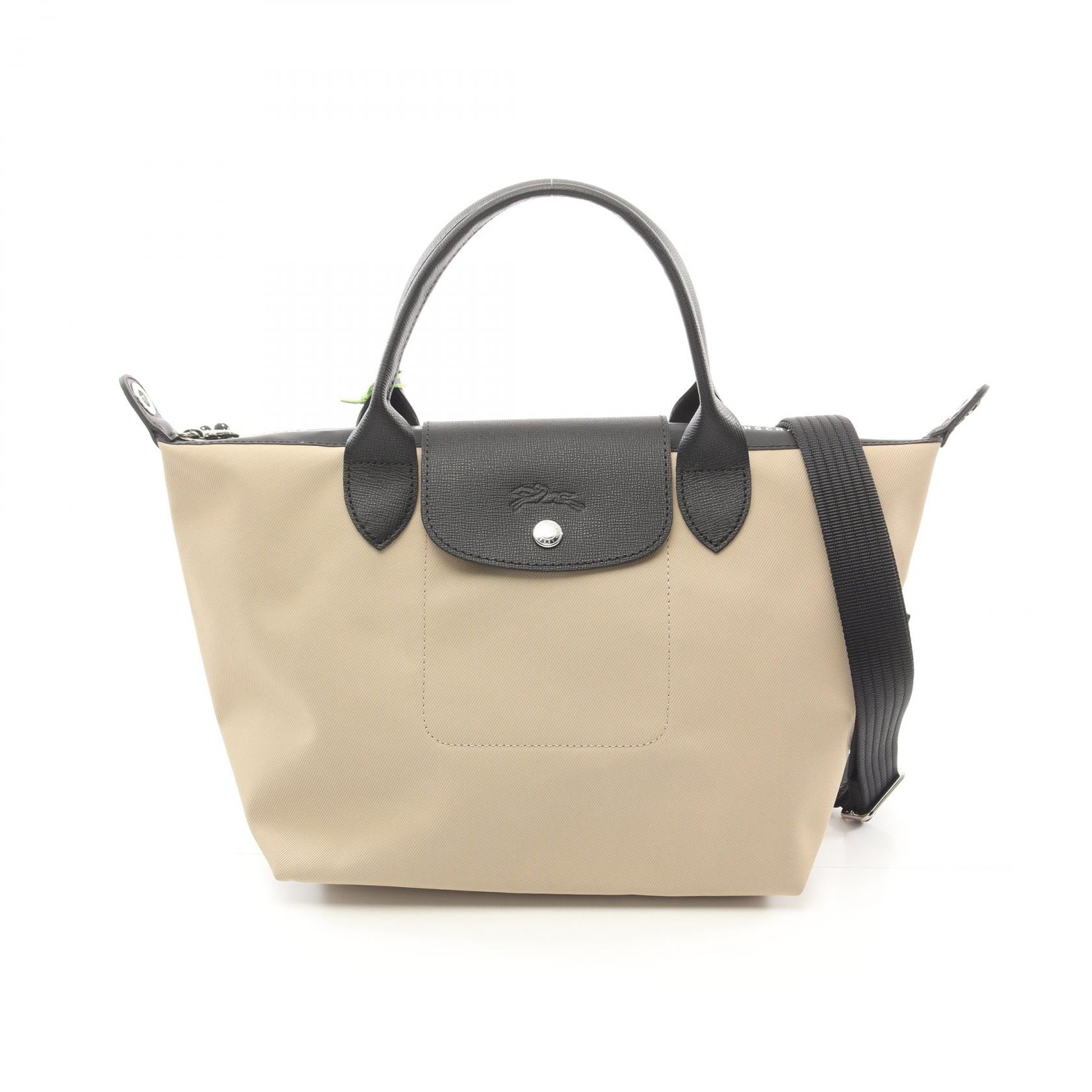ロンシャン Longchamp ル プリアージュ エナジー S 2WAY トートバッグ バッグ キャンバス レザー レディース ベージュ系 / ブラック系 L1512HSR299 【新品】