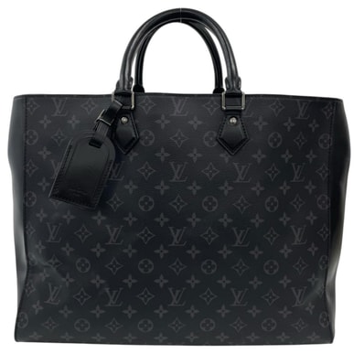 ルイヴィトン グランサック モノグラムエクリプス ハンドバッグ モノグラムエクリプス M44733 ブラック メンズ LOUIS VUITTON 中古