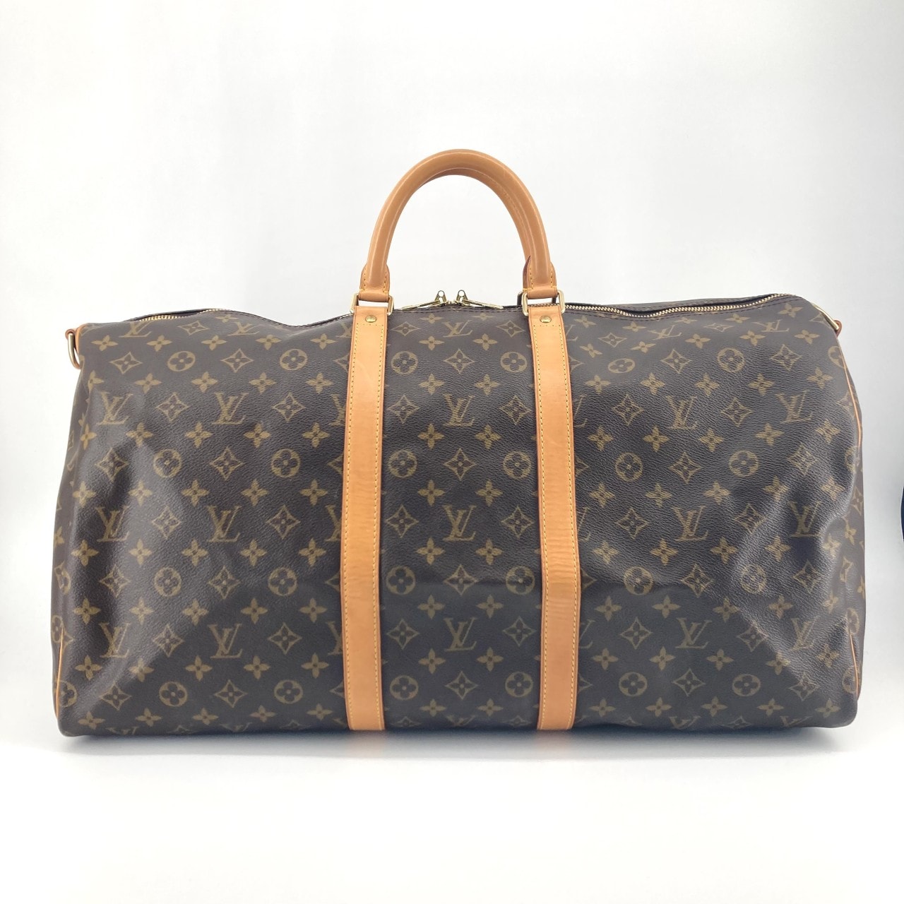 LOUIS VUITTON(ルイ・ヴィトン) モノグラム キーポル・バンドリエール 55 コーティングキャンバス / ヌメ革 M41414 ボストンバッグ ブラウン