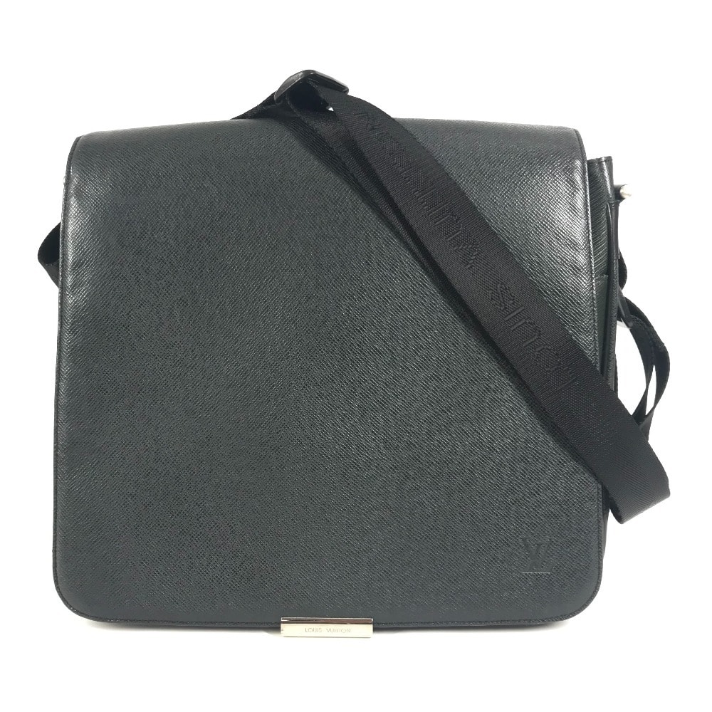 ルイヴィトン LOUIS VUITTON ヴィクトール M30142 タイガ カバン 斜め掛け メッセンジャーバッグ フラップ ショルダーバッグ タイガレザー ブラック