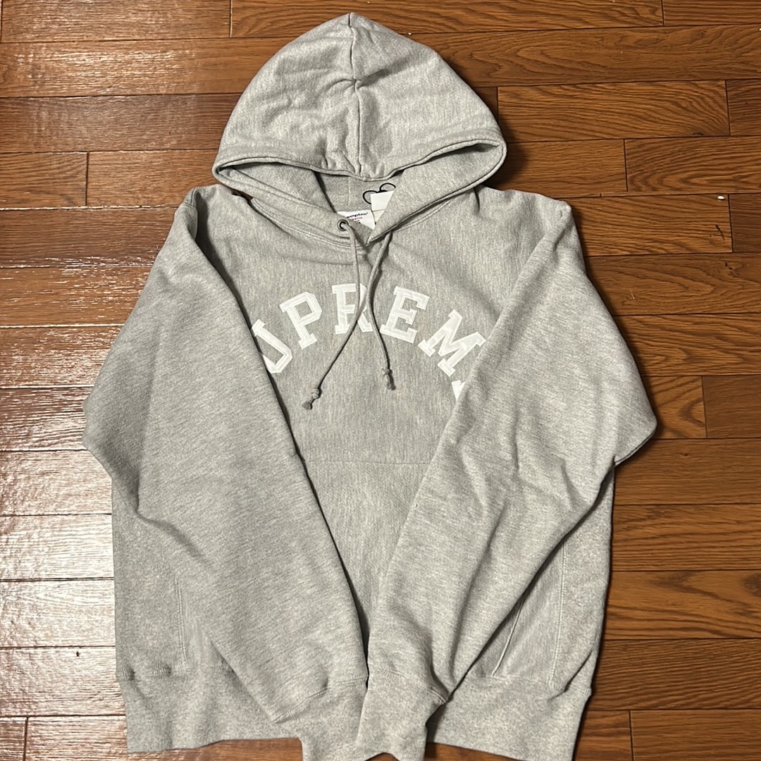 Supreme x Champion Hooded Sweatshirt "Heather Grey"
