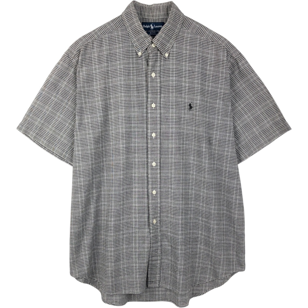 古着 ラルフローレン Ralph Lauren BLAKE 半袖 ボタンダウン チェックシャツ メンズL相当/eaa655248