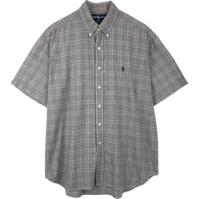古着 ラルフローレン Ralph Lauren BLAKE 半袖 ボタンダウン チェックシャツ メンズL相当/eaa655248