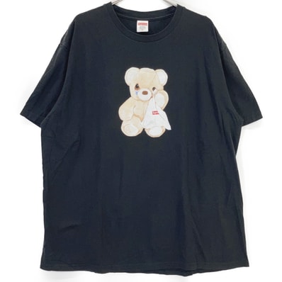 シュプリーム ブラック Bear Tee ベア Tシャツ XL