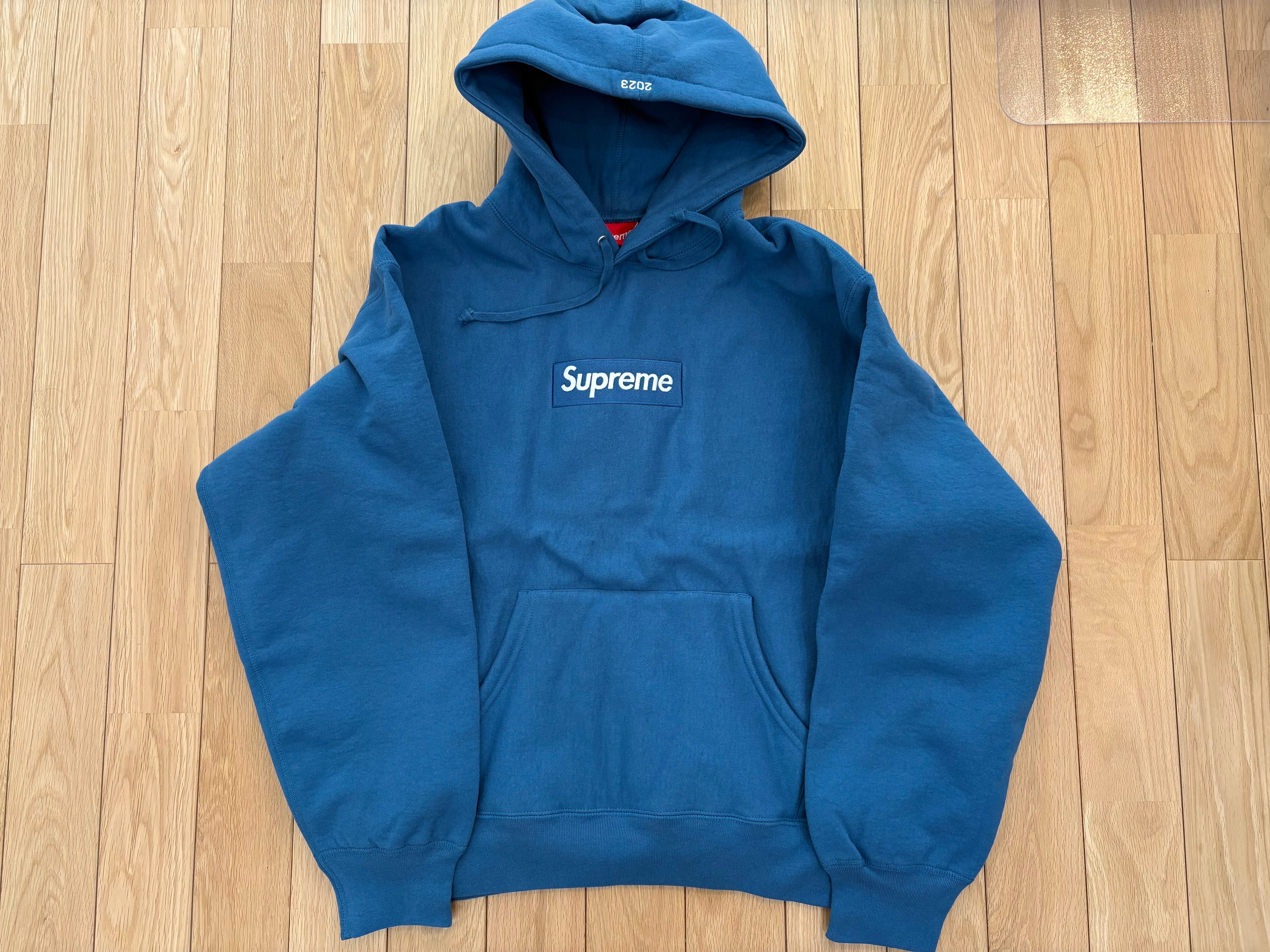 Supreme Box Logo Hooded Sweatshirt "Blue" (23FW)