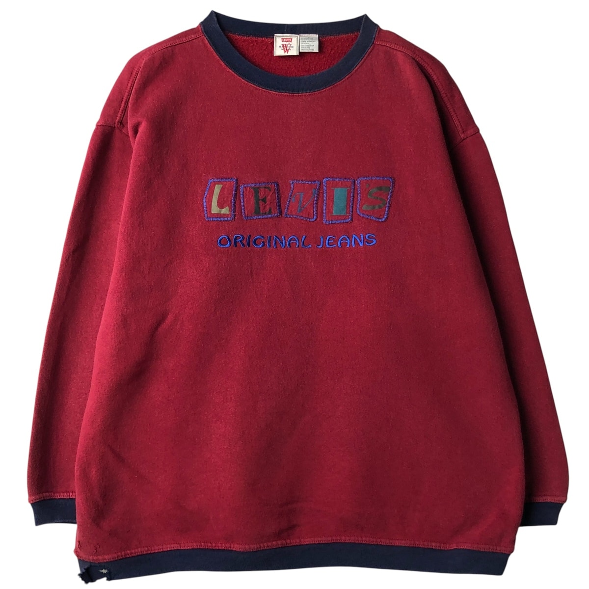 古着 リーバイス Levi's ロゴスウェットシャツ トレーナー レディースL相当/eaa606222