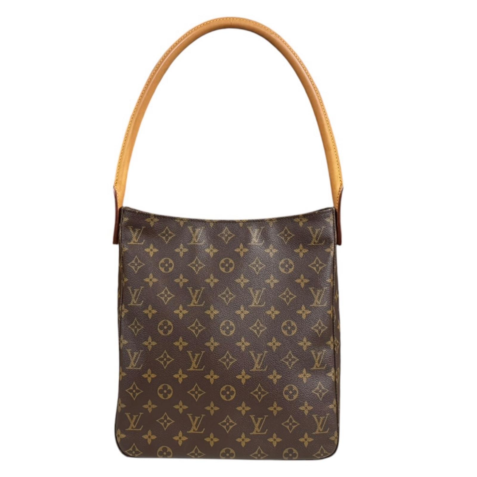 ルイヴィトン ルーピングGM モノグラム ショルダーバッグ モノグラムキャンバス M51145 ブラウン レディース LOUIS VUITTON  中古
