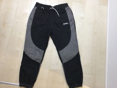 SAPEur DENIM TRACK PANTS "Black"