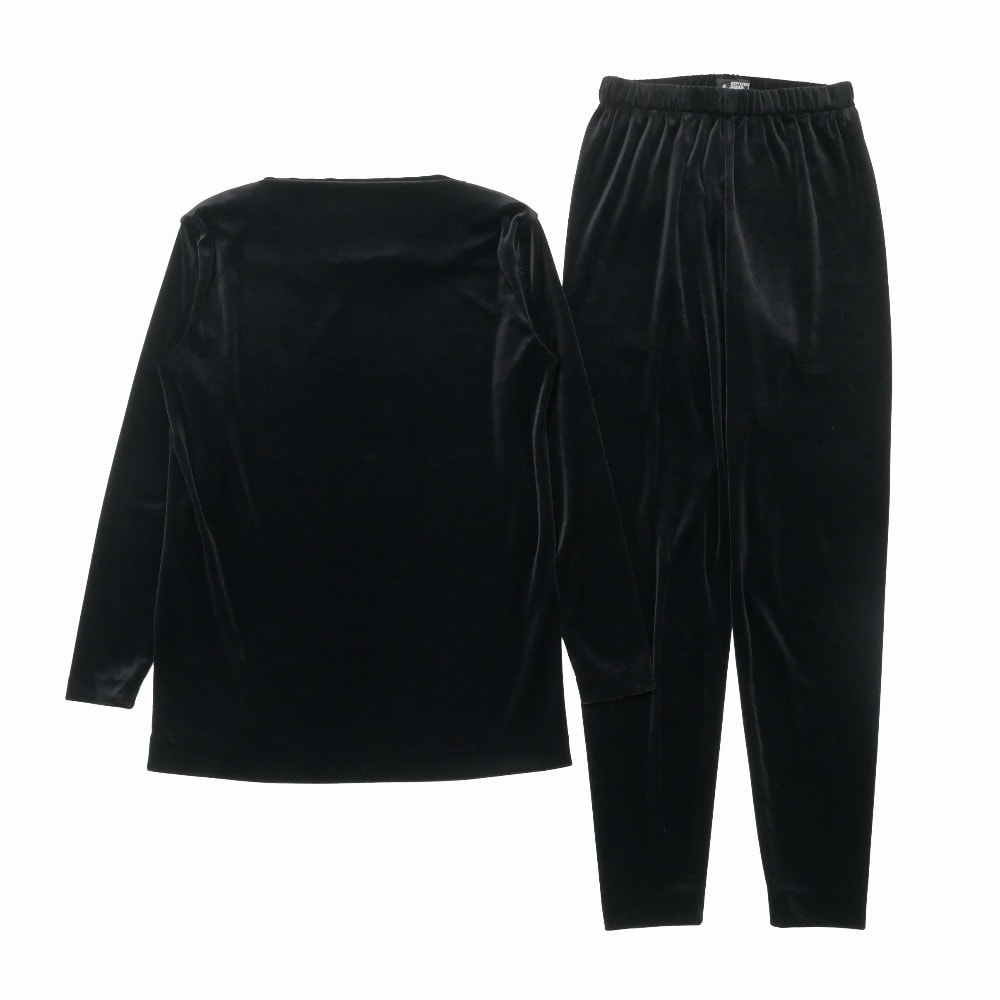 ■美品■ISSEY MIYAKE PERMANENTE イッセイミヤケ ペルマネンテ ヴィンテージ パンツスーツ サイズM 90’S ベロア 別珍 長袖カットソー スキニーパンツ ブランド古着【中古】20260519/RA9366