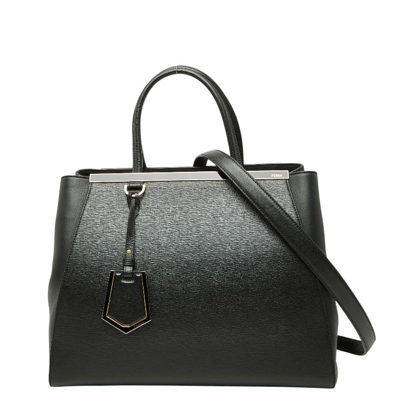 フェンディ トゥージュール ハンドバッグ ショルダーバッグ 2WAY 8BH250 ブラック レザー レディース FENDI 【中古】