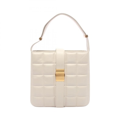 ボッテガヴェネタ BOTTEGA VENETA マリー ショルダーバッグ バッグ レザー レディース ホワイト系 【中古】