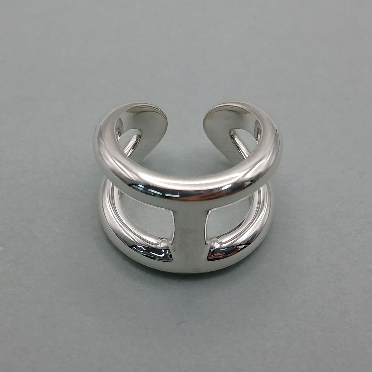 HERMES エルメス オスモズ GM 58 リング・指輪 H012536 シルバー925  メンズ【中古】