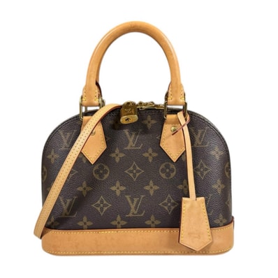 ルイヴィトン アルマBB モノグラム ショルダーバッグ モノグラムキャンバス M53152 ブラウン レディース LOUIS VUITTON 中古