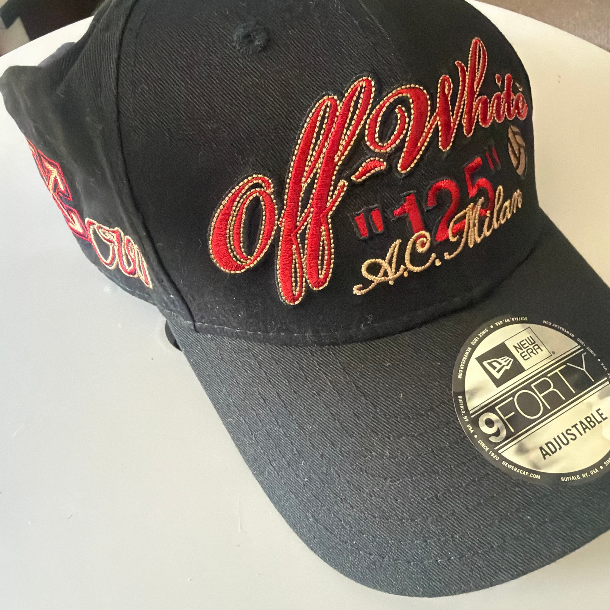 NEW ERA x Off-White x AC Milan 2024 9Forty "Black/Red"