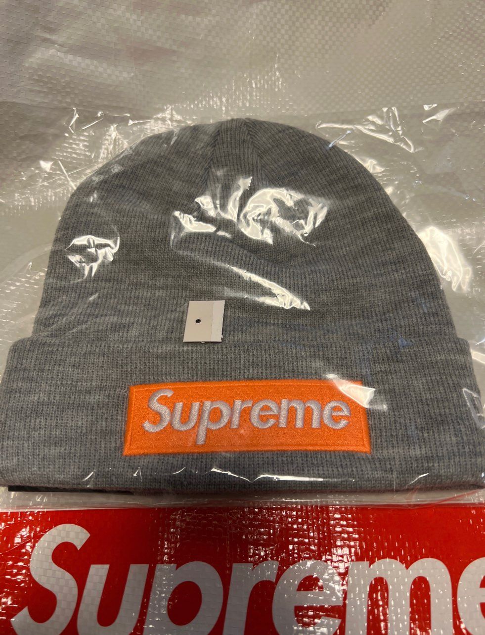 Supreme Box Logo Beanie "Grey" (18FW)