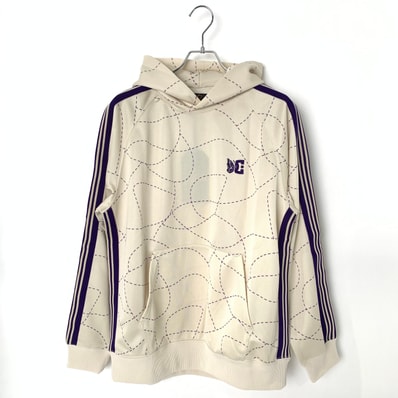 Needles x DC SHOES Track Hoody - Poly Smooth / Printed "Ivory"
