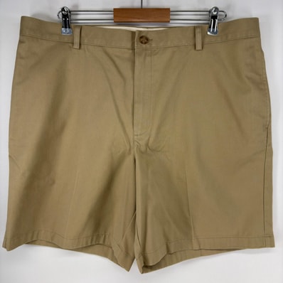 古着 エルエルビーン L.L.Bean ショートパンツ ジップ チノパン ハーフパンツ 大きいサイズ w40 ベージュ系 メンズ