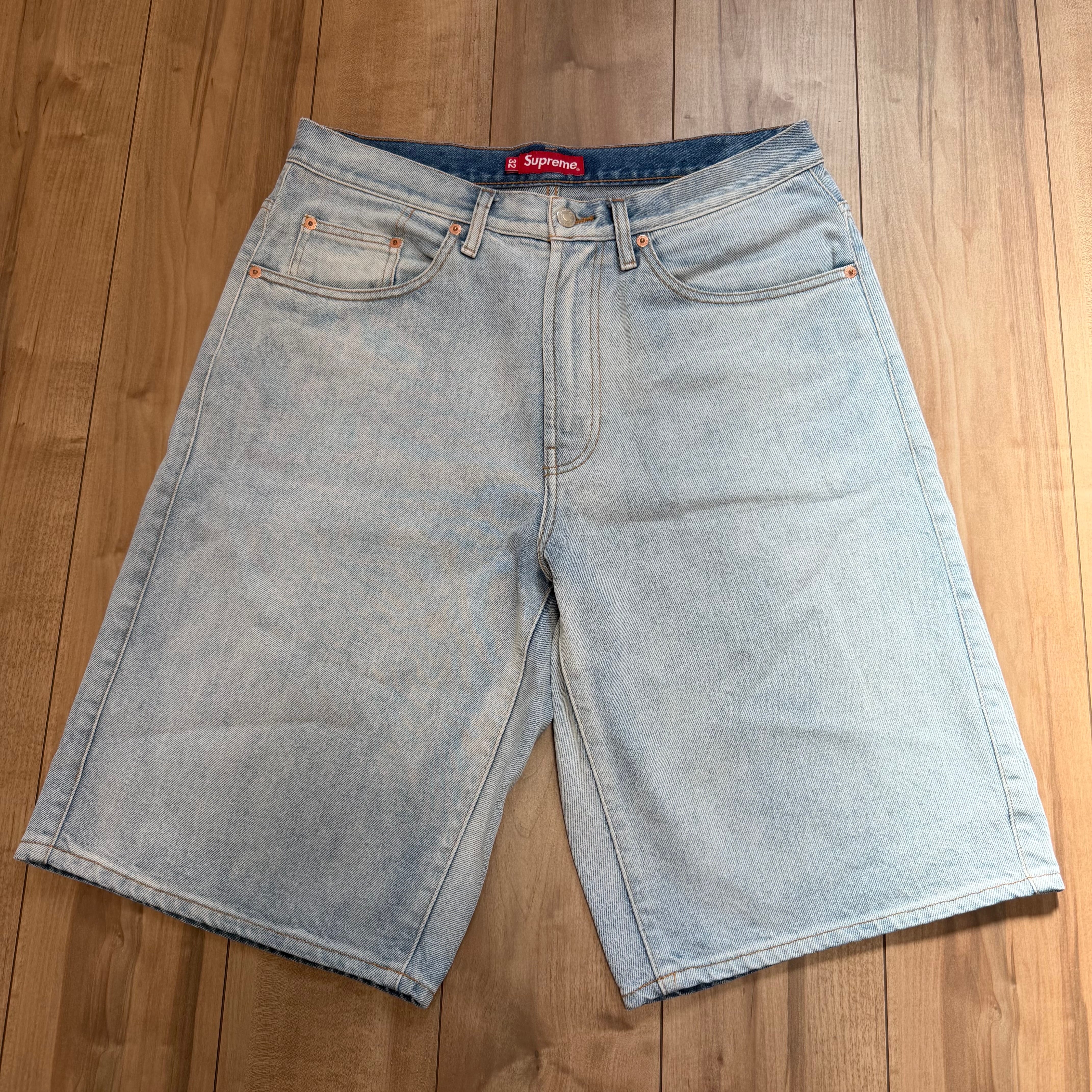 Supreme Baggy Denim Short "Dirty Indigo" (23SS)