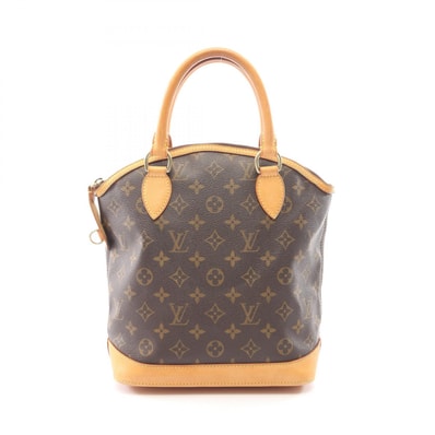 ルイ・ヴィトン LOUIS VUITTON ロックイット モノグラム ハンドバッグ バッグ PVCコーティングキャンバス レザー レディース ブラウン系 M40102 【中古】