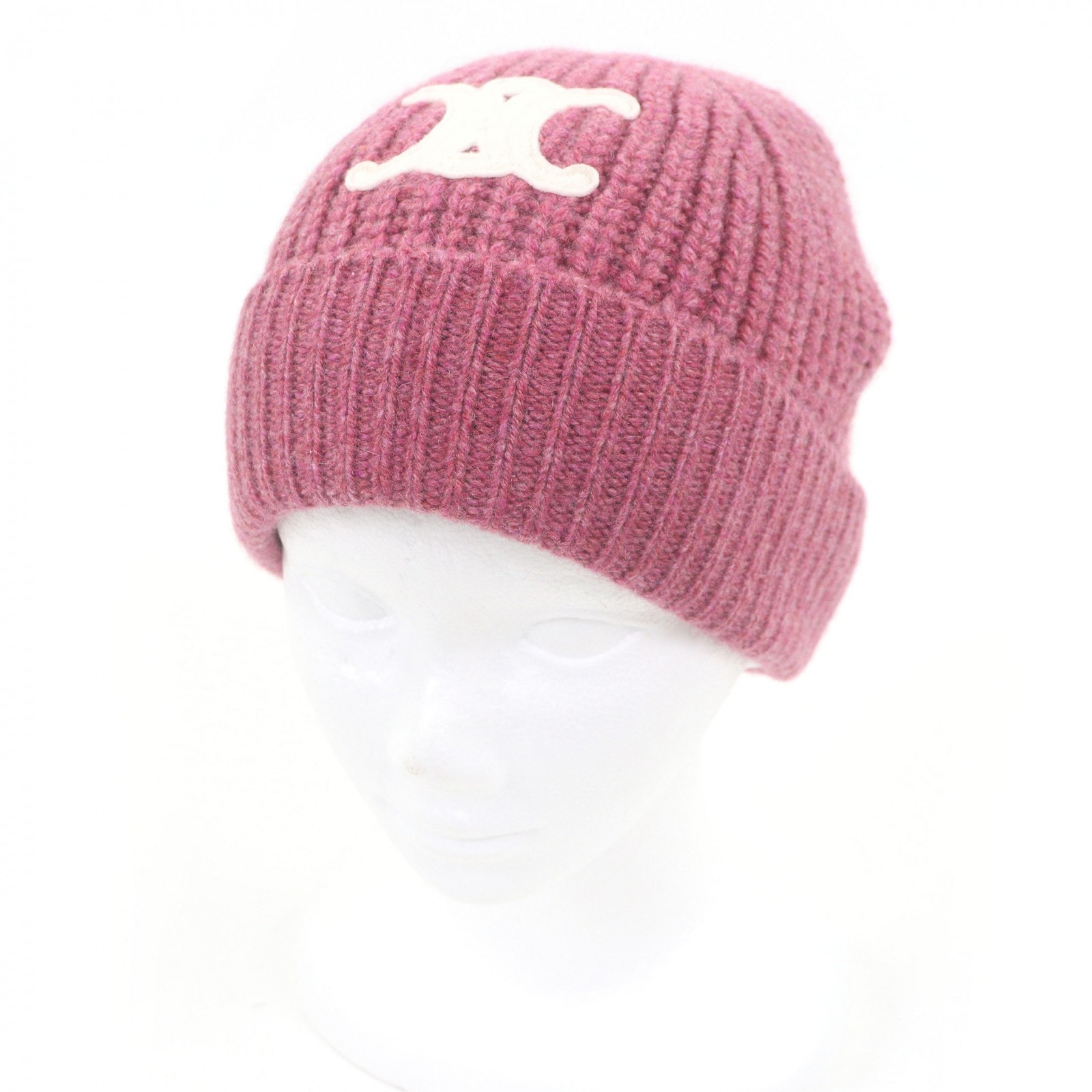 未使用品 セリーヌ ニットキャップ ピンク レディース 2AA32384D