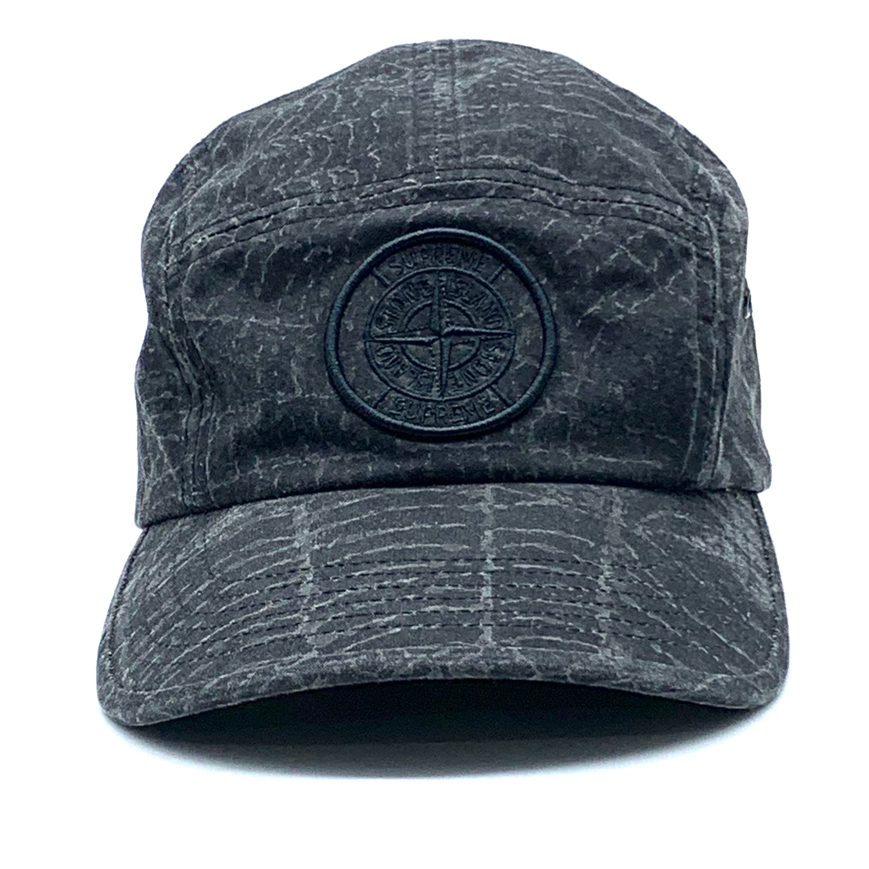 STONE ISLAND  ×Supreme Camp Cap  Black