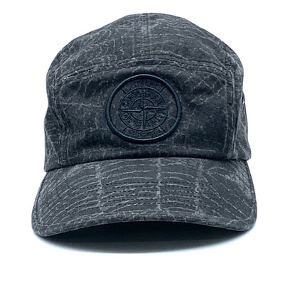 STONE ISLAND ×Supreme Camp Cap Black