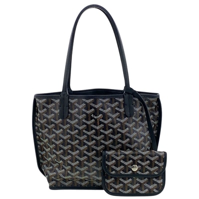 GOYARD ゴヤール アンジュ ミニ バッグ ハンドバッグ ANJOUSMINCG PVC ブラック レディース【中古】