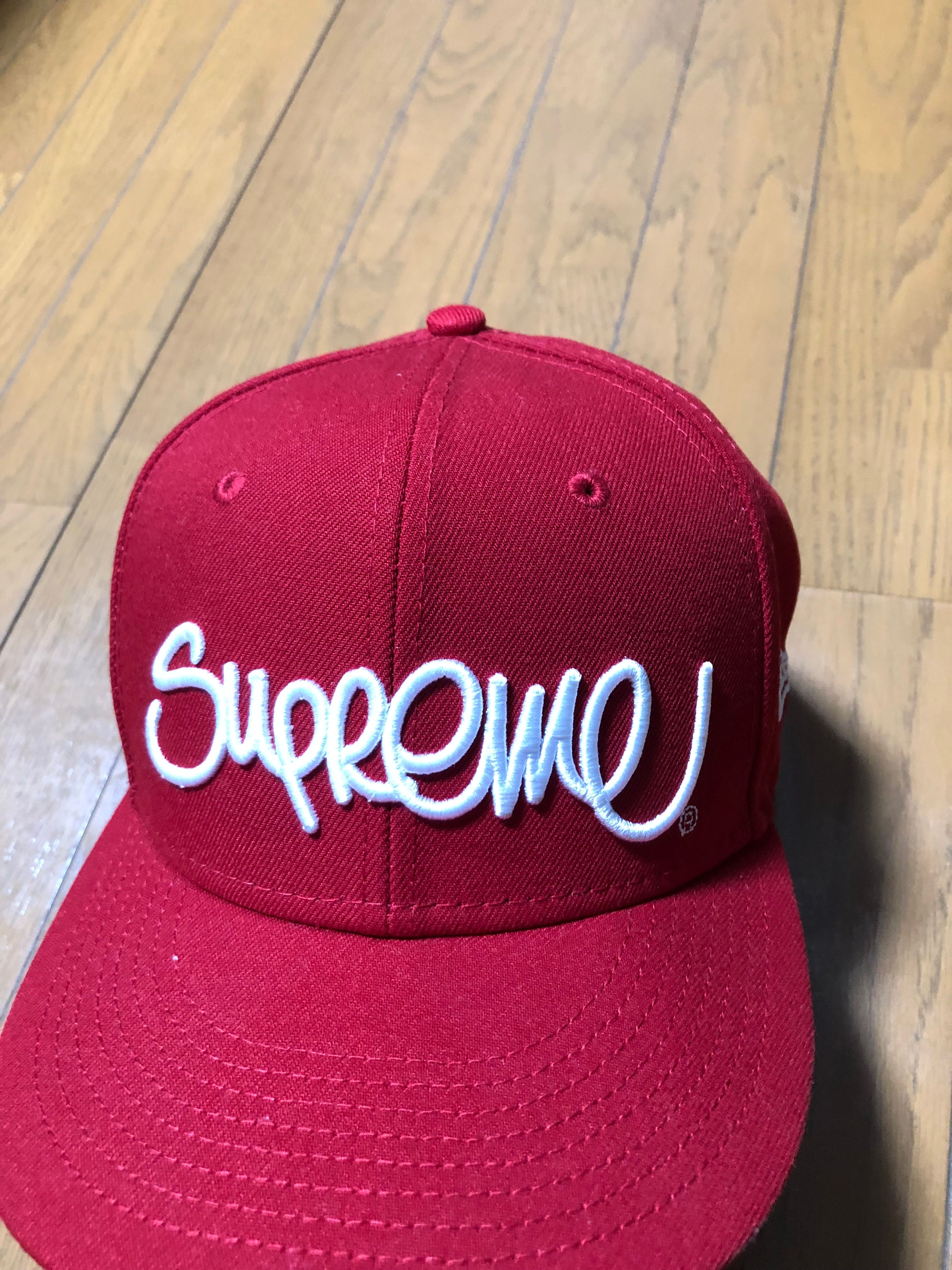 Supreme Handstyle New Era "Red"