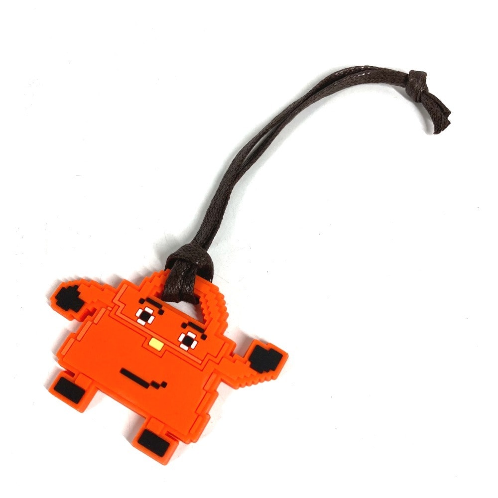 エルメス HERMES ケリードール バッグチャーム チャーム キーホルダー ラバー オレンジ 美品