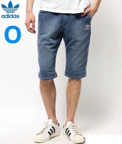 Oサイズ adidas originals アディダス オリジナルス デニム スウェット インディゴ ジョガー フレンチ テリー ハーフパンツメンズ デニム FT ネイビー オリジナルス(Denim FT Short Navy Originals S18363