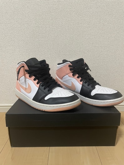 Nike Air Jordan 1 Mid "White/Black/Crimson Tint"