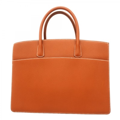 ★最終価格【6dc2748】エルメス トートバッグ ホワイトバスGM フィヨルド ノアゼット ゴールド金具 □E刻印【中古】メンズ レディース ユニセックス