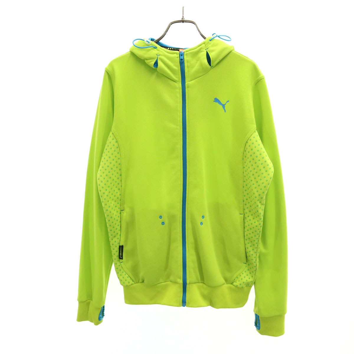 PUMA プーマ トレーニング 長袖 スウェット ジップパーカー L イエロー系