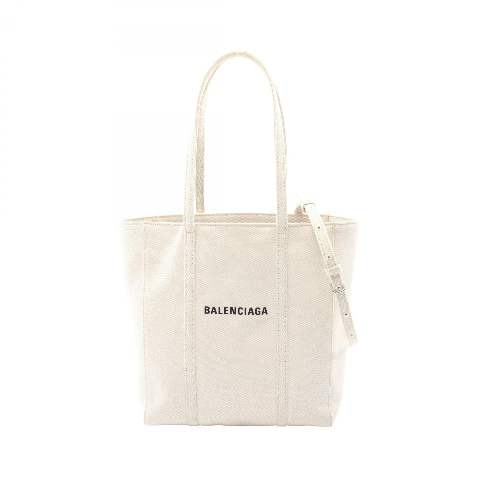 バレンシアガ BALENCIAGA EVERYDAY TOTE XS エブリデイ トート トートバッグ バッグ キャンバス レディース アイボリー系 551810 【中古】