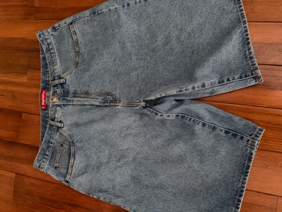 Supreme Baggy Denim Short (26SS) "Washed Indigo"
