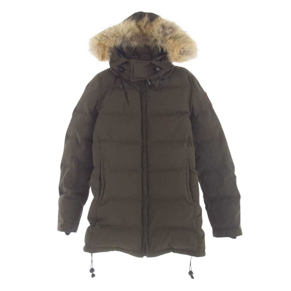 CANADA GOOSE カナダグース ダウンジャケット 2301JL R 国内正規品 グリフィン BELLEVILLE ベルビル パーカ ダウン ジャケット カーキ系 S【中古】