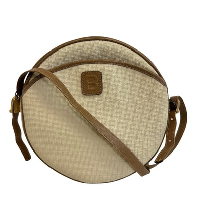 バリー BALLY ショルダーバッグ 丸 ラウンド サークル ヴィンテージ ベージュ