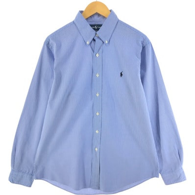 古着 ラルフローレン Ralph Lauren CUSTOM FIT 長袖 ボタンダウンチェックシャツ メンズL相当/eaa515452