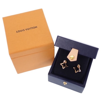 ルイヴィトン フープピアス オンブレ ブロッサム K18PG【中古】【Aランク】