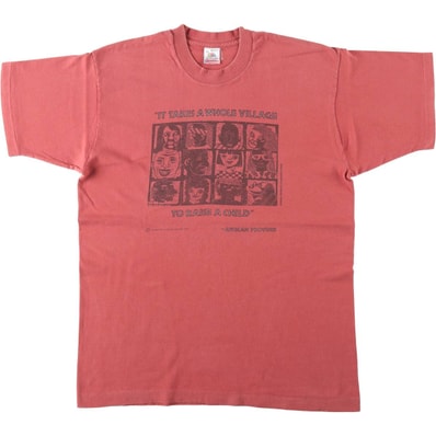 古着 90年代 フルーツオブザルーム FRUIT OF THE LOOM メッセージプリントTシャツ USA製 メンズL相当 ヴィンテージ/eaa636835