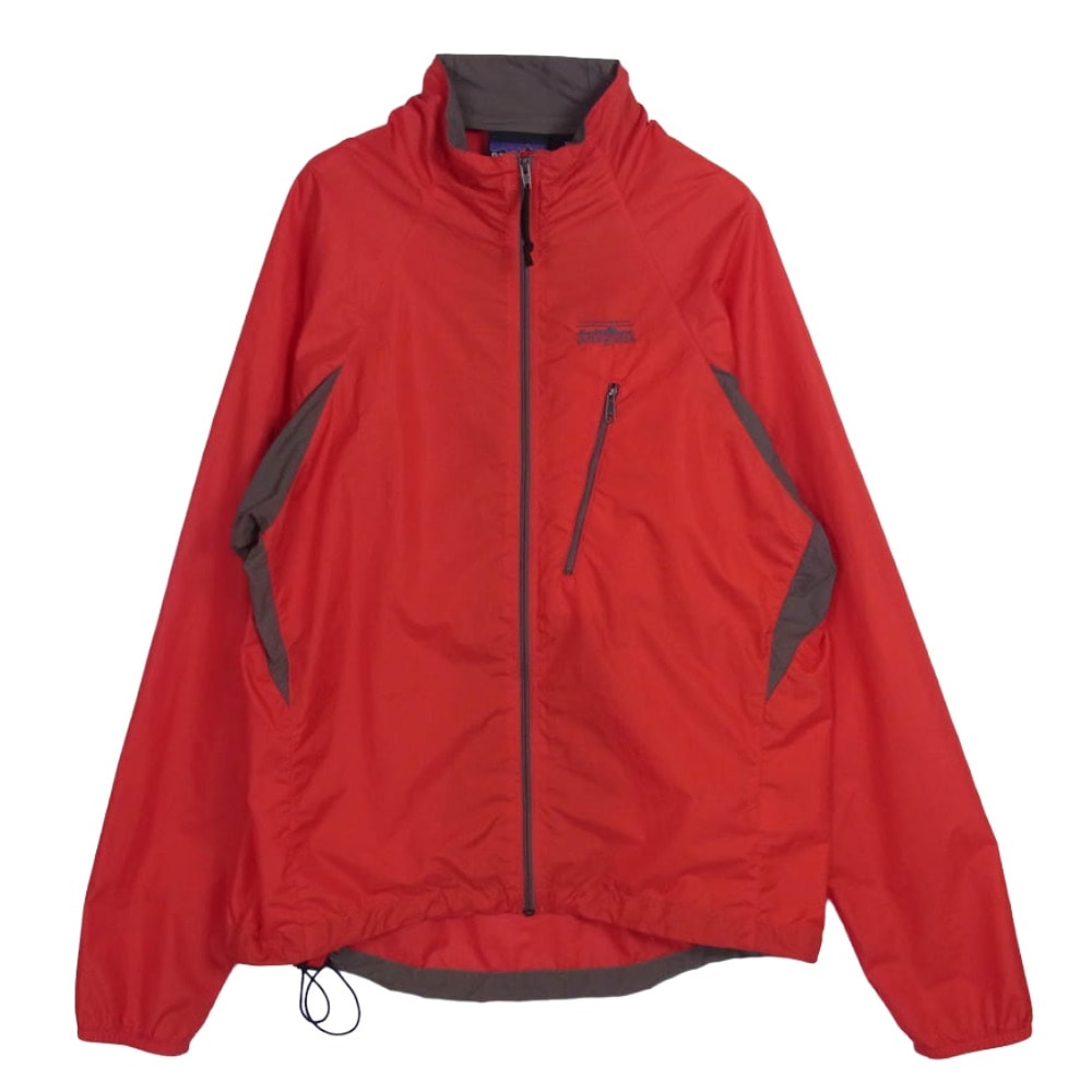 patagonia パタゴニア ジャケット VELOCITY O2 SHELL JACKET 刺繍ロゴ リップストップ ナイロン ベロシティ ジャケット オレンジ系 M【中古】
