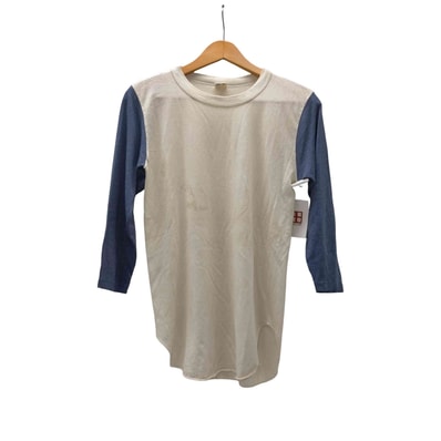 80S USA製 トリコタグ RN 26094 表記 アームバイカラー Q/S Tシャツ【1142270770203】