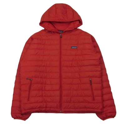patagonia パタゴニア 12AW 84700FA12 Men's Down Sweater Hoody Jacket ダウン セーター ジップアップ フーディ ジャケット レッド系 XL【中古】