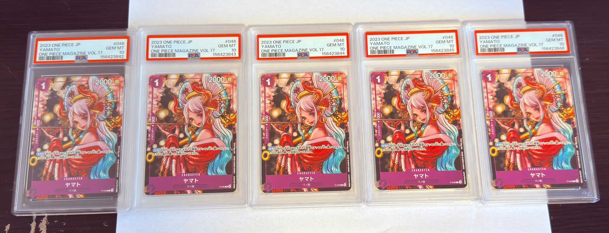PSA10】ヤマト P [P-046] (ONE PIECE magazine Vol.17) 5枚のシングル