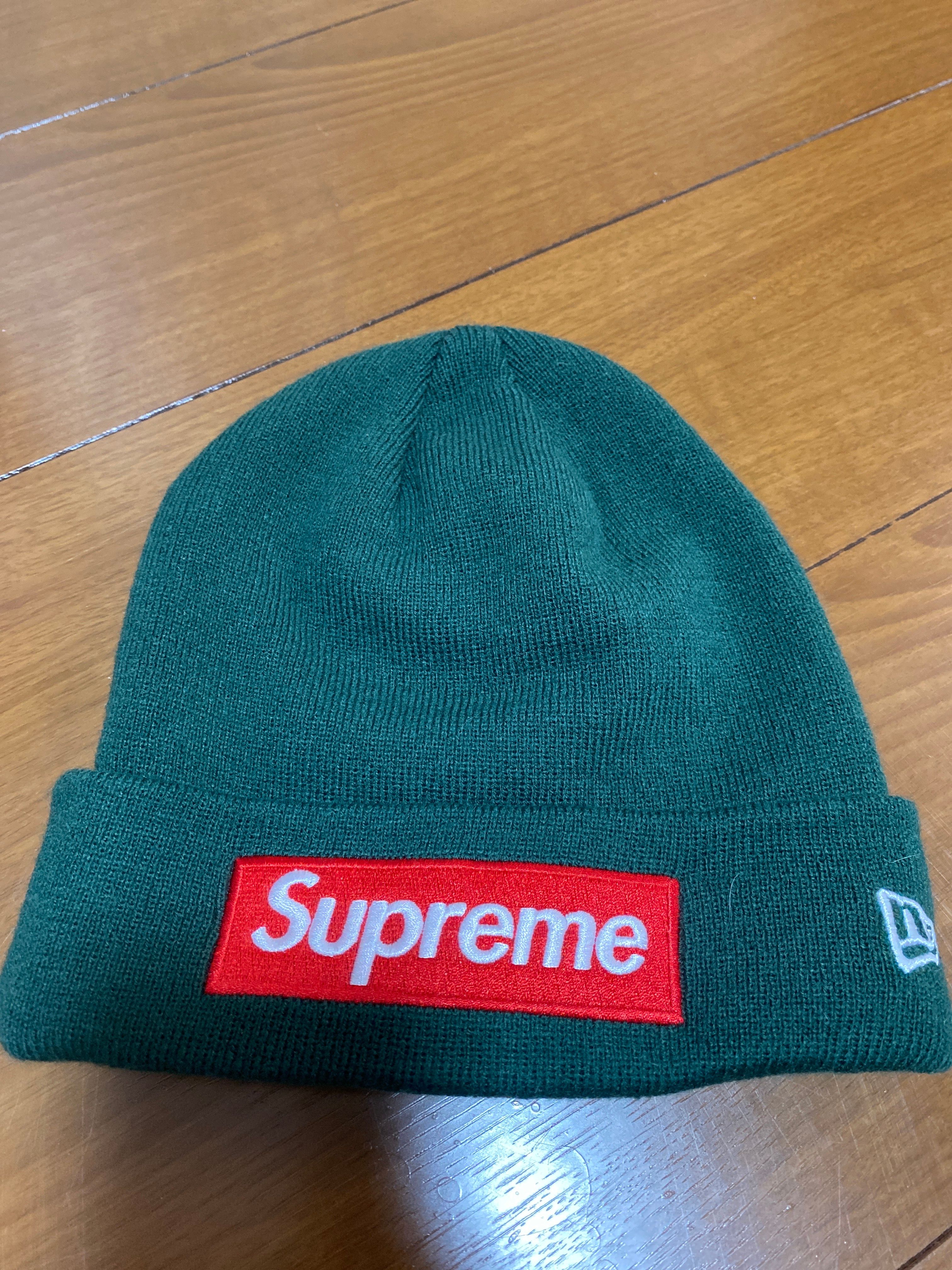 Supreme New Era Box Logo Beanie "Dark Pine"