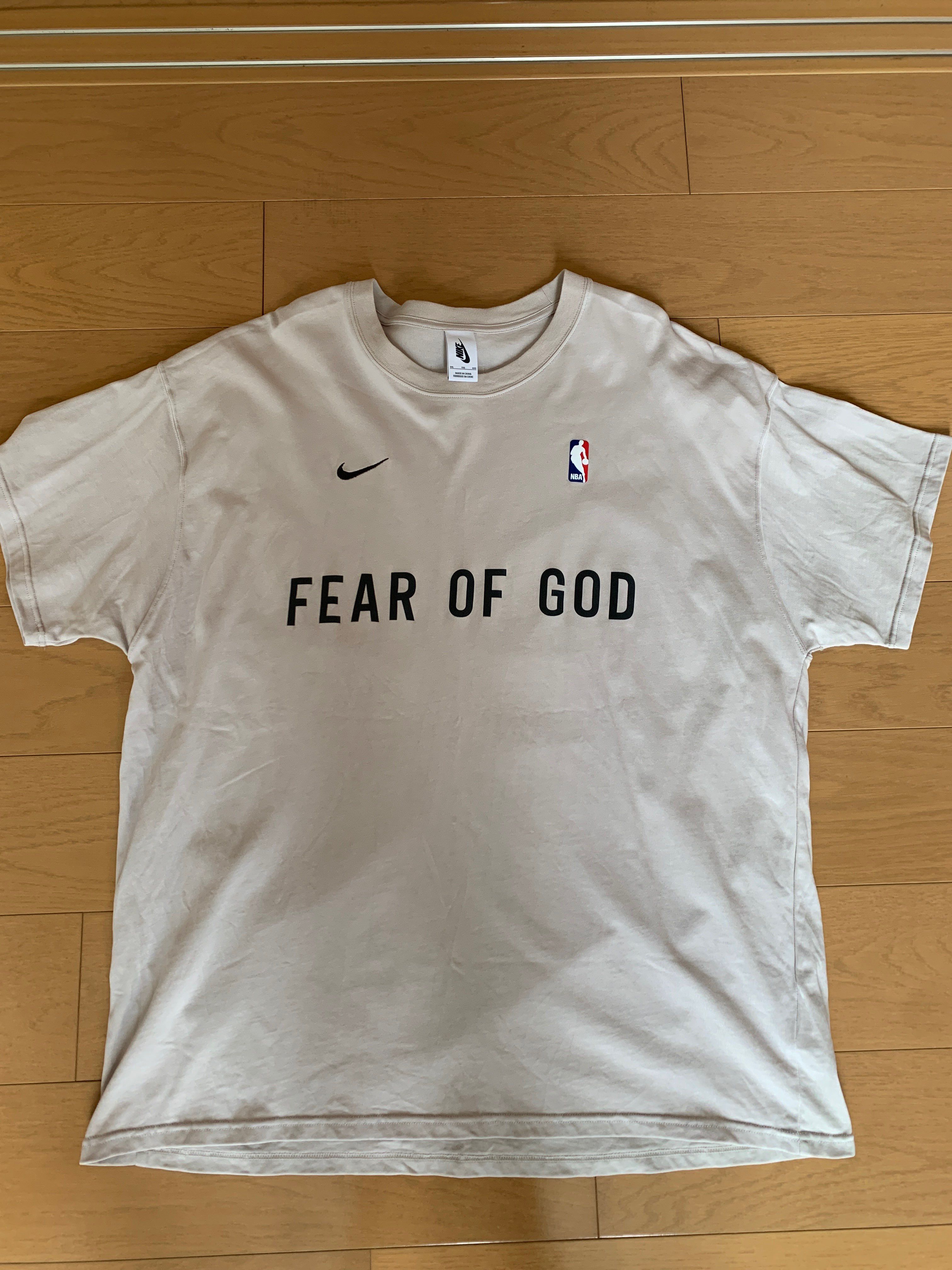 FEAR OF GOD / Nike Warm Up T-Shirt "Oatmeal"