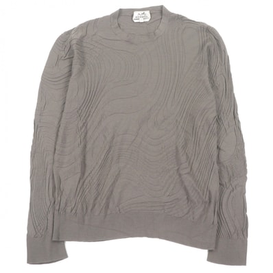 極美品 エルメス セーター ブラウン メンズ XL