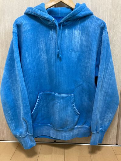 Supreme Brush Stroke Hooded Sweatshirt "Blue"
