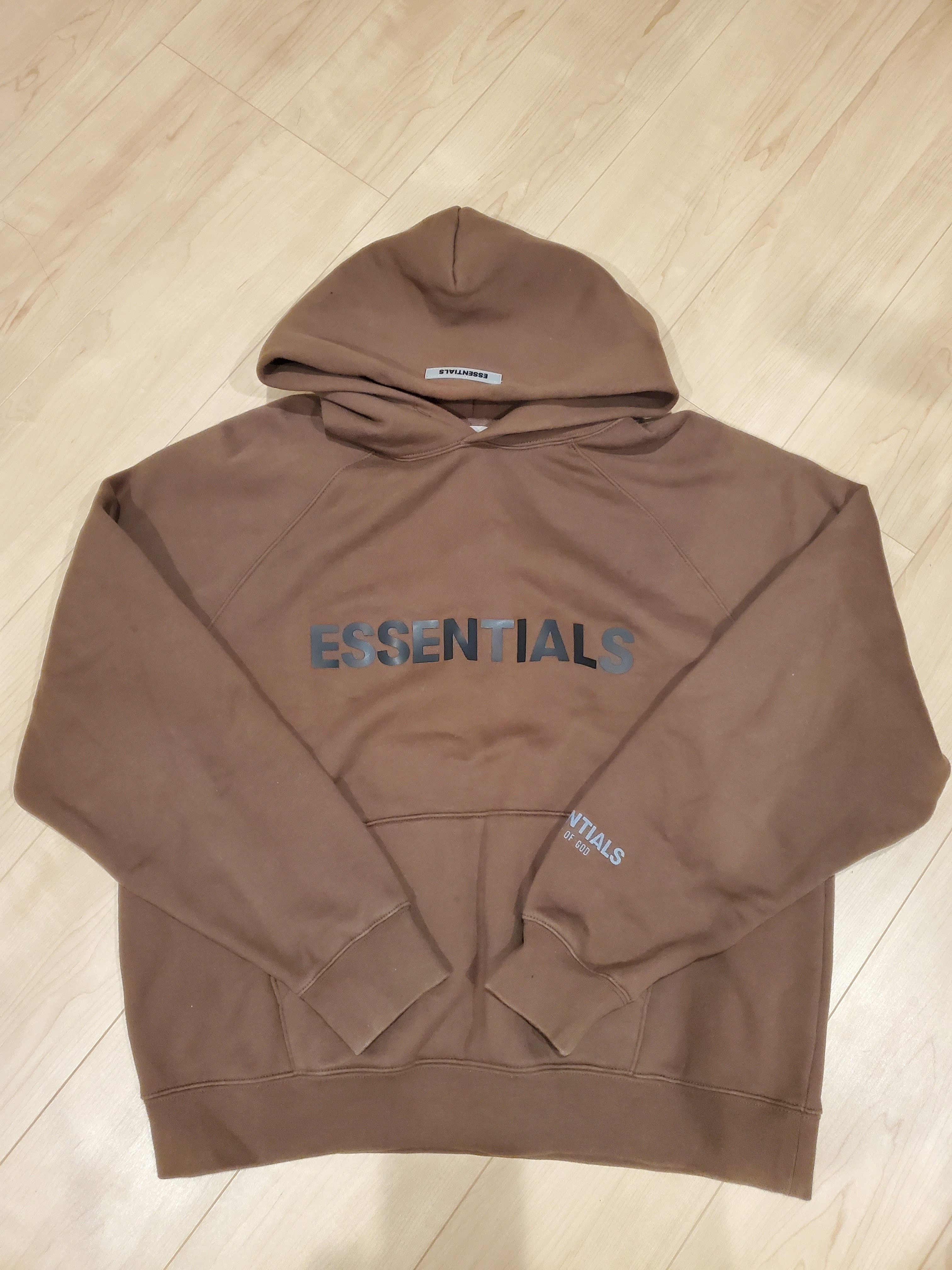 FEAR OF GOD ESSENTIALS / SSENSE 3D Silicon Applique Pullover Hoodie "Rain Drum"